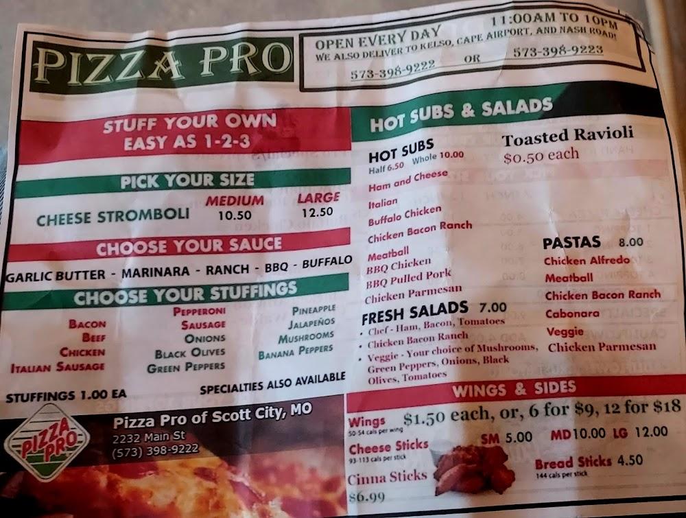 Pizza Pro of Scott City Menu image 3