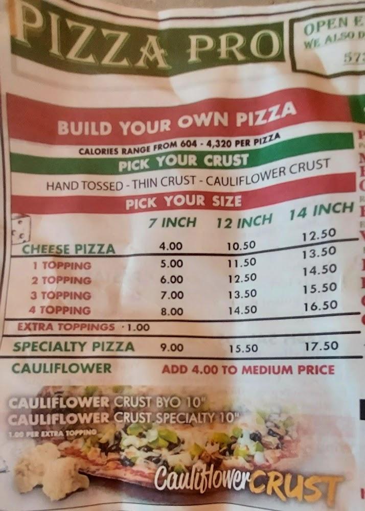 Pizza Pro of Scott City Menu image 4